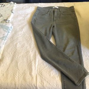 Loft dove grey stretch skinny jeans - worn twice!